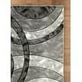 thumbnail image 2 of GLORY RUGS Area Rug Modern 5x7 Grey Black Circles Geometry Soft Hand Carved Contemporary Floor Carpet Fluffy Texture for Indoor Living Dining Room and Bedroom Area, 2 of 5