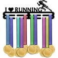 thumbnail image 5 of Medal Display Hanger Holder Running Pattern Medal Holder 15.7" Awards Ribbon Hanger Medal Display Wall Rack Sports Medal Hanger Display, 5 of 9