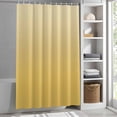 thumbnail image 3 of Ombre Yellow Fabric Shower Curtain Gradient Gradual Color Washable Shower Curtains for Bathroom, Waterproof Bath Curtain with Hooks Home Decor 72x84in, 3 of 8
