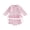Pink, variant on BemeyourBBs Toddler Baby Girl 2 Piece Swimsuit Set Infant Girls Bathing Suit Long Sleeve Rash Guard Swimwear Frill Mock Neck Eyelet Hollow Out Zipper Swiming Tops Bottoms Bikini Set Summer Beachwear