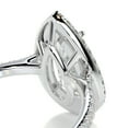 thumbnail image 3 of Alor Jewel Wedding Ring - 14K White Gold Plated Ring for Her - Pear Cut Excellent 2.1 Ct Moissanite Ring - Solitaire with Accent Moissanite Ring - Eternity Band Moissanite Ring - Halo Moissanite Ring, 3 of 3