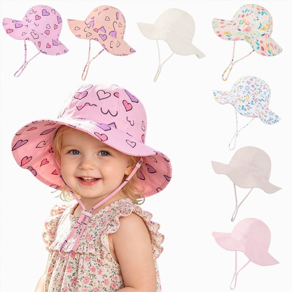Children Summer Hat Babys Outdoor Sun Breathable Sunshade Beach Hat 2-3 Years