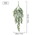 thumbnail image 2 of Gustave Fake Hanging Plants 2Pcs Artificial Lavender Flowers UV Resistant Faux Greenery Hanging Vines for Outdoor Indoor Home Wall Garden Wedding Decor "White", 2 of 10
