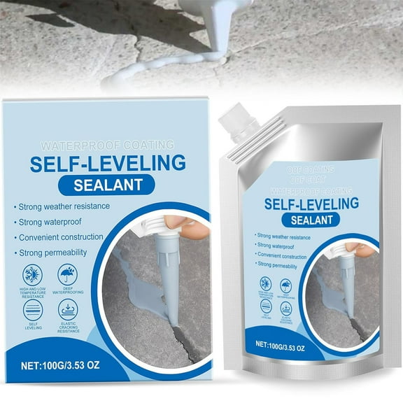 Concrete Crack Filler - Self-Leveling Deep Repair Formula,Quick Dry, Driveway & Patio Heavy Duty Sealant for All Climates(3.53oz)