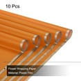 thumbnail image 3 of Gold Edge Flower Wrapping Paper Orange 22.8x22.8 Inch Waterproof Pack of 10, 3 of 6