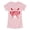 HEATHER PINK, variant on Instant Message - Baseball St. Louis - Youth Girls Fitted Short Sleeve T-Shirt