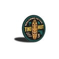 thumbnail image 3 of Tiki Hut Novelty Sign, Metal Wall Decor - 12" Round, 3 of 4