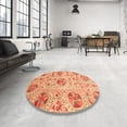 thumbnail image 3 of Ahgly Company Indoor Rectangle Abstract Orange Red Abstract Area Rugs, 5' x 7', 3 of 6