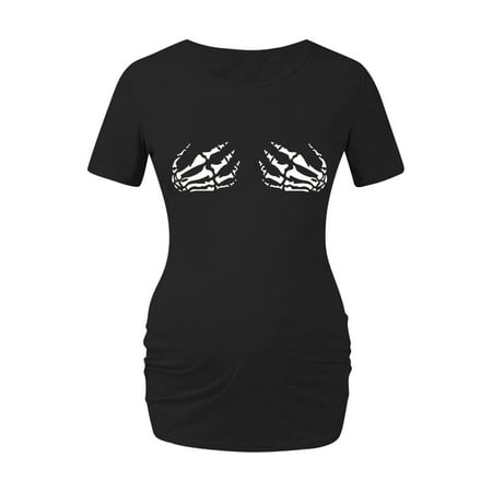 

Women s Maternity Tunic Tee Shirt Short Sleeve Round Neck Maternity Womens Print Maternity Dress Large Size Maternity Short Sleeve T-Shirt
