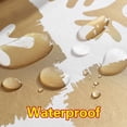 thumbnail image 2 of Vinyl Christmas Tablecloth with Flannel Backing 60 x 120 Inch, Snowflake Waterproof Plastic Table Cloth,Heavy Duty Table Cover for Xmas Winter New Year Holiday Dinner, Gold, 2 of 6