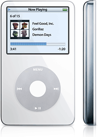 Apple iPod Classic 5th Generation 30GB White Fair Condition In Plain  White Box