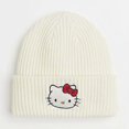 thumbnail image 2 of Gorro de punto de anime, bonito y kawaii, divertido gorro de invierno para esquiar, holgado y cálido para mujeres y niñas., 2 of 4