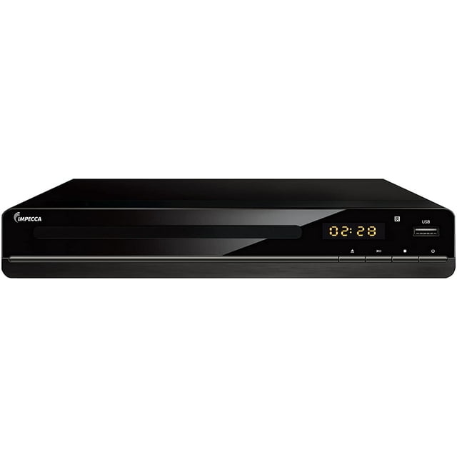 Reproductor de DVD Impecca DVHP-9117 Mini para TV con salida HDMI AV y puerto USB