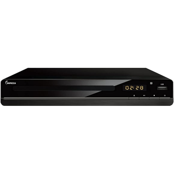 Reproductor de DVD Impecca DVHP-9117 Mini para TV con salida HDMI AV y puerto USB