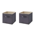thumbnail image 4 of Inteprter Caja de clasificación de juguetes portátil gris para un fácil acceso y organización Caja de almacenamiento de dormitorio Cesta de gris 33*33*33CM 2Conjunto, 4 of 6