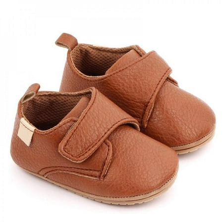 

SYNPOS Autumn Baby First Walker Shoes Baby Girl Boy Infant Cute Fashion Solid Shoes Peas Shoes Leather Baby Shoes Soft Bottom Toddler
