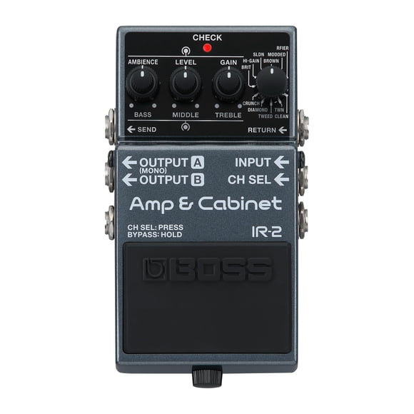 Amplificador e IR Cabinet Pedal Boss IR-2 con 11 amplificadores