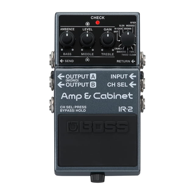 Amplificador e IR Cabinet Pedal Boss IR-2 con 11 amplificadores