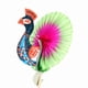 thumbnail image 1 of 50 palitos de pavo real de colores para decorar fiestas, cócteles, bebidas, frutas, pasteles y otros alimentos., 1 of 9