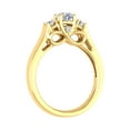 thumbnail image 2 of 1/2 Carat 3-Stone Diamond Engagement Ring in 10K Yellow Gold (Ring Size 6.75), 2 of 6