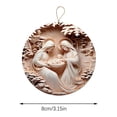 thumbnail image 3 of Holloyiver Nativity Scene Ornaments, Christmas Acrylic 3D Hanging Ornament Pendant for Xmas Tree Birth of Jesus Christian Decor Religious Gift for Family Friends and Christian 6PC, 3 of 10