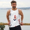 thumbnail image 6 of Cauagu Sea Horse And Corals1 Print Men's Sleeveless Muscle Shirts,Tank Tops Quick Dry Workout Tank Top Gym Muscle Tee Fitness Bodybuilding T Shirt for Men-Large, 6 of 7