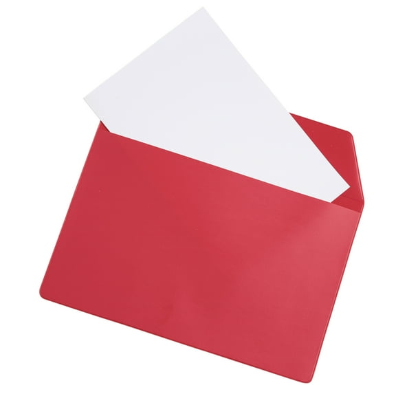 SSWBasics Dealership Document Wallet - Red - 10ʺW x 6 5/8ʺH  - Pack of 10