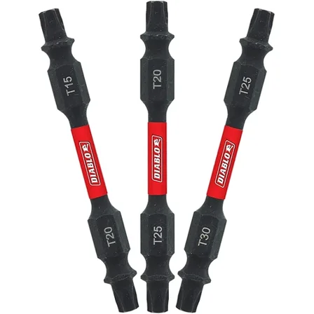 Diablo Ddetv25-S3 2-1/2" Double-Ended Torx Drive Bits (3-Piece)