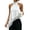 White, variant on OIOLOYJM Women Satin Halter Top Y2K Halter Neck Lace Trim Asymmetrical Hem Tank Top Elegant Casual Sleeveless Open Back Going Out Crop Tops Black L