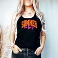 thumbnail image 3 of Summer Vibes Tank Top for Women and Teens Black Tank top XX-Large, 3 of 5