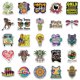 thumbnail image 5 of Calcomanías de vinilo impermeables, 50 piezas de pegatinas psicodélicas, pegatinas hippie, artesanía excepcional, 5 of 7