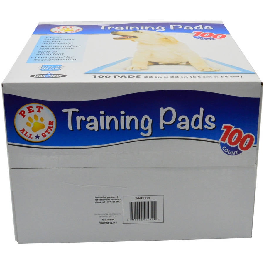 Puppy Pads Set 100 Count Leak Resistant Training Absorbent Odor