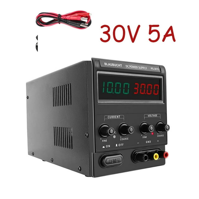 Alimentation Réglable 30V 10A Alimentation Numérique CC pour Labo Commutation d'Alimentation 120V 3A 60V 5A Alimentation de Banc Régulateur de Tension