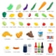 thumbnail image 4 of Olla Juego de cocina para niños de 57 piezas, juguetes de cocina para niños, juego de cocina con estuche de almacenamiento, juego de ollas y sartenes, delantal y gorro de chef, verduras, frutas para n Abanopi Olla, 4 of 5