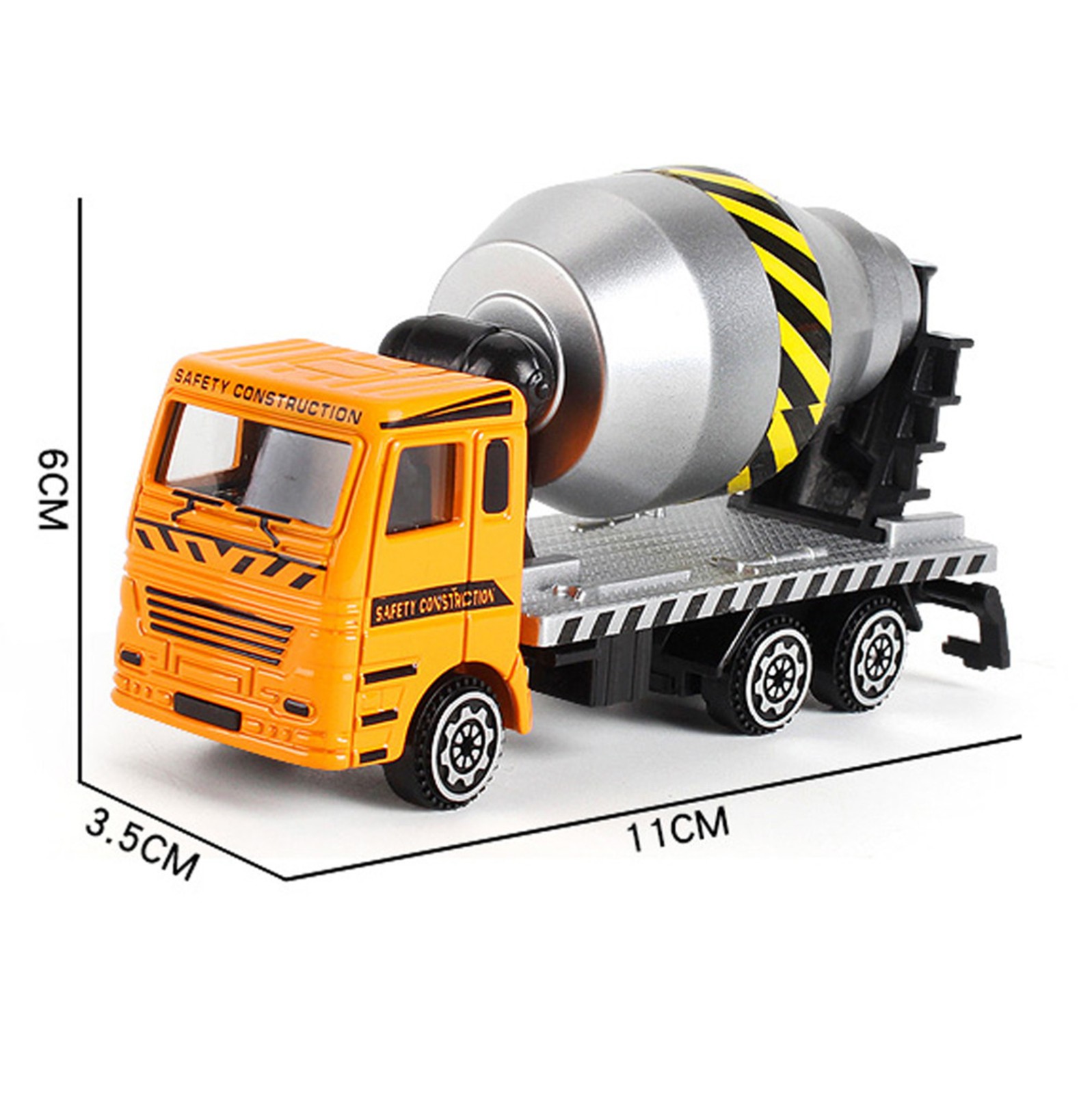 Tarmeek Construction Truck Toys with Crane for 2 4 5 6 Years Old Boys, Kids Alloy Engineering Vehicle Sets, Tractor Trailer Excavator Dump Wheel Loader Cement Forklift, Car for Xmas Birthday Gifts - image 3 of 5