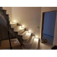 thumbnail image 2 of Arote LED Recessed Wall Light Stair Lighting Step Stair Lamp with Motion Sensor Plastic IP20 (White, 3000K), 2 of 5