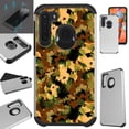 thumbnail image 1 of WORLD ACC Fusion Phone Case Compatible with Samsung Galaxy A21 + TEMPERED GLASS Hybrid TPU Phone Cover (Artistic Camo Green), 1 of 1