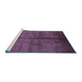 thumbnail image 2 of Ahgly Company Machine Washable Indoor Rectangle Oriental Blue Industrial Area Rugs, 2' x 4', 2 of 4