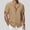 A174 Khaki, variant on Mens Textured Short Sleeve Button Down Shirt Casual Resort Style Camp Collar Summer Beach Shirt Tropical Vacation Button Up Lightweight Fashion Apparel Tops