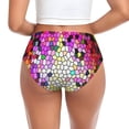 thumbnail image 3 of Womens Underwear - Colorful Tie Dye Stained Glass A No Show Seamless Underwear for Women, Stretch Women's Panties, Hipster Soft Comfort Ladies Panties Bikini Underwear Briefs, 3 of 6