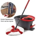 thumbnail image 2 of Juego de 4 cabezales de repuesto para mopa de microfibra compatibles con Vileda 2 en 1 Turbo Mop, O-Cedar, EasyWring y Clean Turbo, 2 of 5