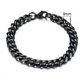 thumbnail image 3 of Wide Curb Cuban Basic 3/5/7/9/11mm Chain Link Bracelets for Men/Women -  Anti Allergy Stainless Steel Wrist Wear, 3 of 26