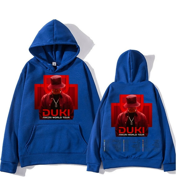 Duki Ameri World Tour Hoodies  Autumn Winter New Two Sides Clothing Gothic Trends Sweatshirts Rock Band Fashion Unisex Pullovers