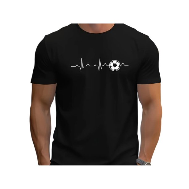 Men's Trendy Casual Sports Tee - Crew Neck, Machine Washable - Perfect for Summer