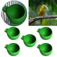 thumbnail image 3 of 10x Feeder Cage Hanging Small Green Round for Birds Budgies Parakeet Yuyangstore Tazón de loro, 3 of 8