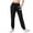 Black, variant on JeashCHAT Women's Fleece Lined Tights Women Solid Color Easy High Waist Leisure Time Sweater Pants Hip Hop Pants