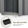 thumbnail image 6 of MCombo Wooden Dog Crate Furniture, Cloud Shape End Table Pet Crate, Solid Rubber Wood Indoor Cage for Dogs/Pets, SW84, 6 of 7