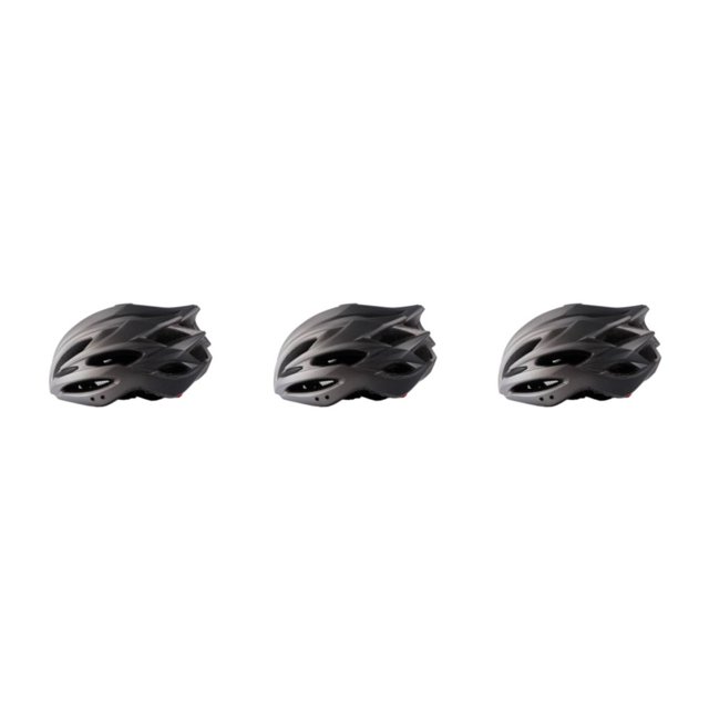 Destyer 1/2/3/5 Head Protected Impact-Resistant Road Fit For All Shape Bicycles Black+Silver+Light M 3PCS