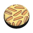 thumbnail image 3 of Easygdp Hot Dogs Automobile Tire Dust Cover, 14-17in Spare Tire Cover Universal Fit for Trailer, Car, Truck, SUV, Jeep - 14 inch, 3 of 9