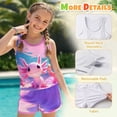thumbnail image 7 of Psesaysky Axolotl Sea Girls Tankini Swimsuit 2 Piece Modest Bathing Suits for Girls Swim Tank Top + Bottoms, Size 6-15Y, 7 of 7